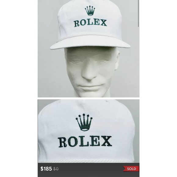 Vintage ROLEX 1980s trucker rope slap back hat 80s rare - Picture 1 of 8